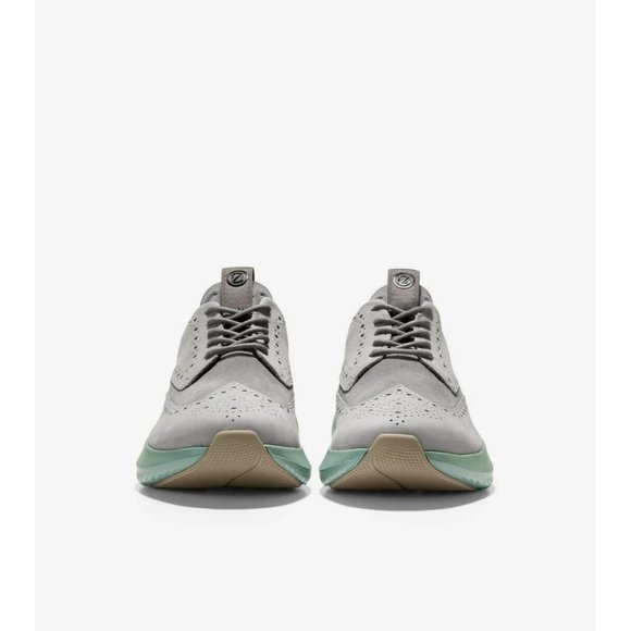 Cole Haan ZeroGrand Changepace Wingtip Sneaker Sleet Grey Green C36464 Men - Picture 3 of 6